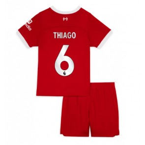 Maillot de foot Liverpool Thiago Alcantara #6 Domicile enfant 2023-24 Manches Courte (+ pantalon court)